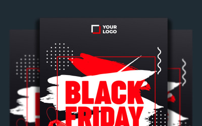 Flyer Template for Black Friday Sale