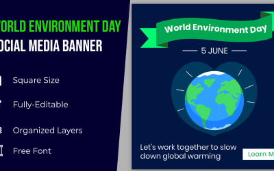 Happy World Environment Day Banner Design