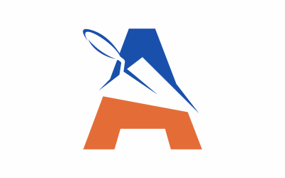 Letter A Home Reparatie Logo sjabloon