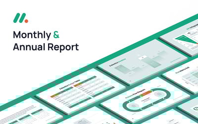 Modello di Keynote per report mensile e annuale