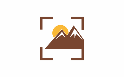 Mountain Photos logotyp mall