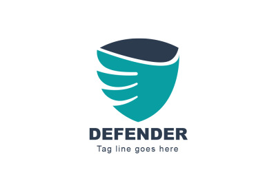 Wing and Shield Logo Template