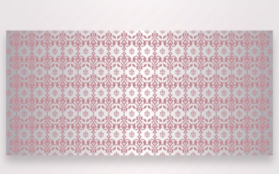 Ornament patroon roze en zilveren achtergrond
