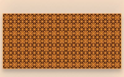 Ornament Pattern Golden &amp;amp; Chocolate Hintergrund