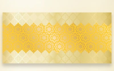 Ornament Pattern Golden Silver Background