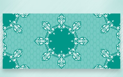 Ornamentpatroon Jade En Tiffany Achtergrond