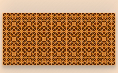Padrão de ornamento dourado e fundo de chocolate