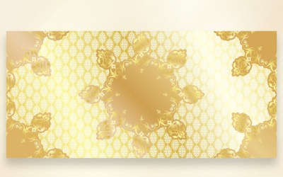 Patrón de ornamento dorado y fondo de Pentecostés