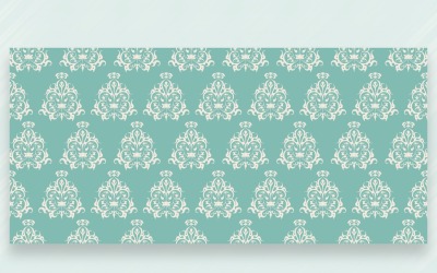 Ornament Pattern Tiffany &amp;amp; Whit Background