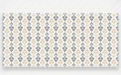 Ornamentmuster Sonnenbräune &amp;amp; grauer Hintergrund