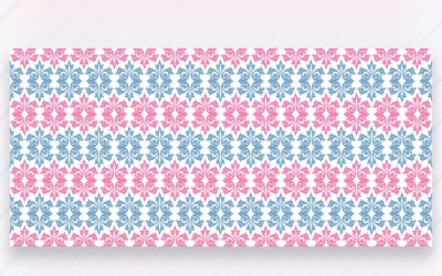 Ornamento Pattern Sky Dusty & Pink Background
