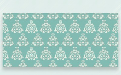 Ornamento Pattern Tiffany &amp;amp; Whit Background
