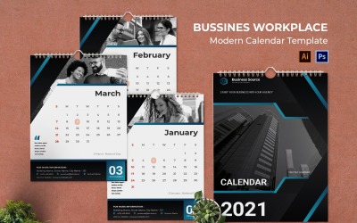 Üzleti munkahelyi naptár munkahelyi tervező