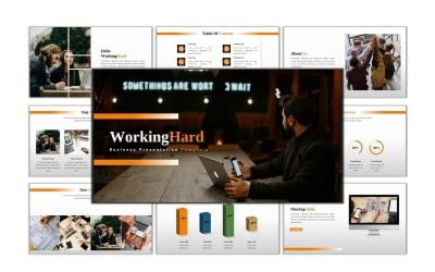 WorkingHard - Kreatív üzleti Google Diák sablon
