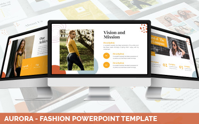 Аврора - Шаблон PowerPoint о моде