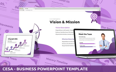 Cesa - Modèle Powerpoint Business