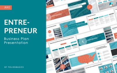 Entrepreneur - Modèle PowerPoint de Pitch &amp;amp; Business Plan