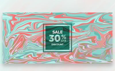 Banner di vendita su sfondo francese in marmo