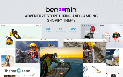 Benzamin – магазин пригод для походів і кемпінгу. Тема Shopify