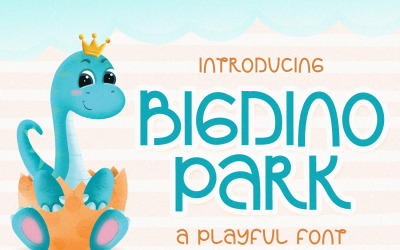 Bigdino Park - zabawna czcionka