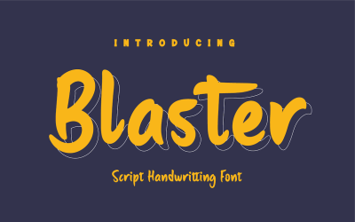 Blaster - Bellissimo font per la scrittura a mano