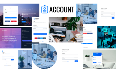 Hesap - Oturum Açma ve Kayıt Formu HTML5 Şablonu