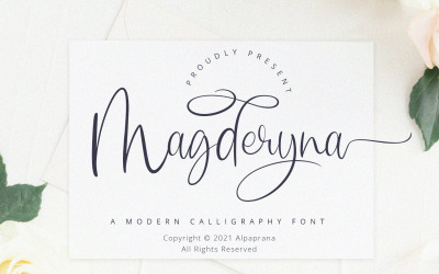Magderyna - шрифт современной каллиграфии
