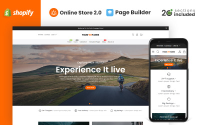 Palm Voyages Travel Store Shopify Teması