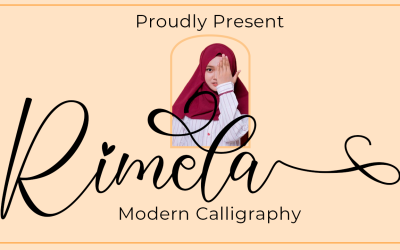 Романтичний шрифт Rimela Script
