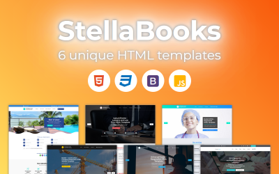 StellaBooks - Modelo de site de bootstrap HTML premium multiuso