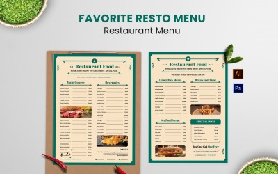 Favorite Restaurant Food Menu