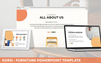 Korsi - Modèle PowerPoint de meubles
