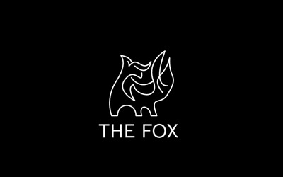 Логотип Fox - элегантный шаблон