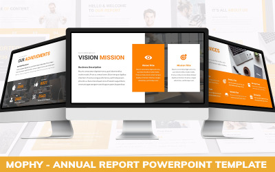 Mophy - Powerpoint-mall för årsredovisning