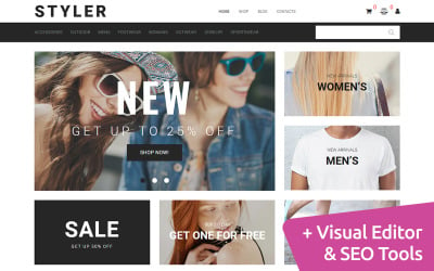 Clothing Shop MotoCMS eCommerce Website Template