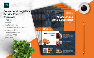 Courier &amp;amp; Logistic Flyer Mall vol.01
