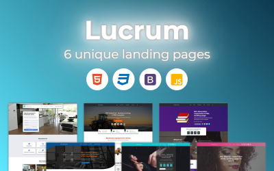 Lucrum - Multipurpose HTML Bootstrap Landing Page Templates