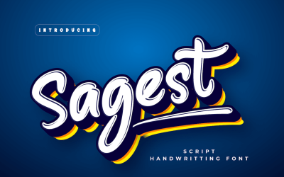 Sagest - Mooi handgeschreven lettertype