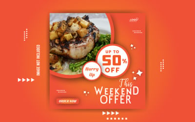 Special Weekend Offer Promotional Banner Template