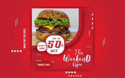 Special Weekend Offer Promotional Sale Banner