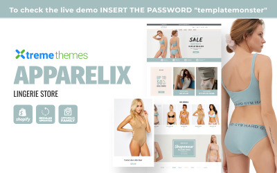 Тема магазину нижньої білизни Apparelix Shopify