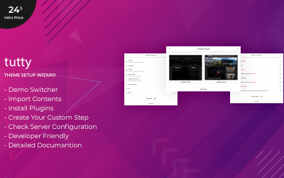 Tutty | Thema-installatiewizard WordPress-plug-in