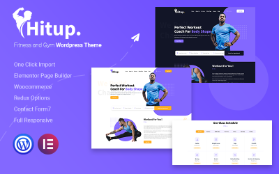 Hitup - Fitness ve Spor Salonu WordPress Teması