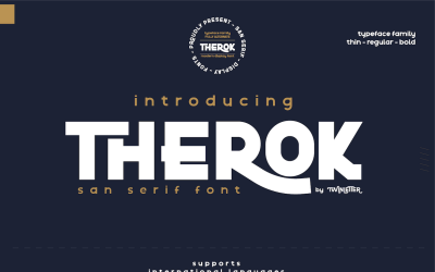 Therok - Elegant San Serif-typsnitt