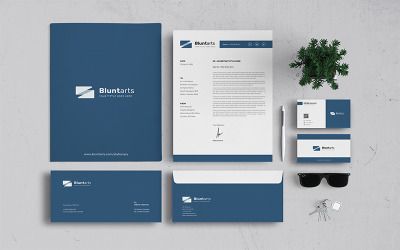 Bluntarts - Šablona firemní identity pro papírnictví