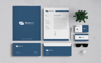 Bluntarts - Stationery Corporate identity template