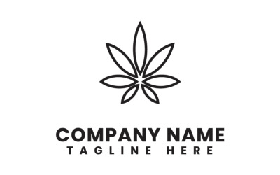 Canna Hemp Design Logo Template