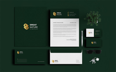 Great Nature - Stationery Corporate identity template