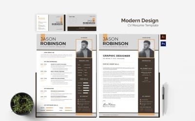 Modern Design CV Printable Resume Templates