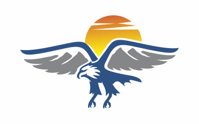 Mountain Eagle Logo Template